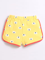 Nino Bambino 100% Organic Cotton Multi-Color Shorts Sets Pack Of 3 For Baby & Kids Girl.