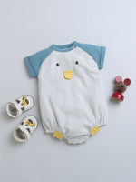 Bunny Printed Bodysuit For Unisex Baby.