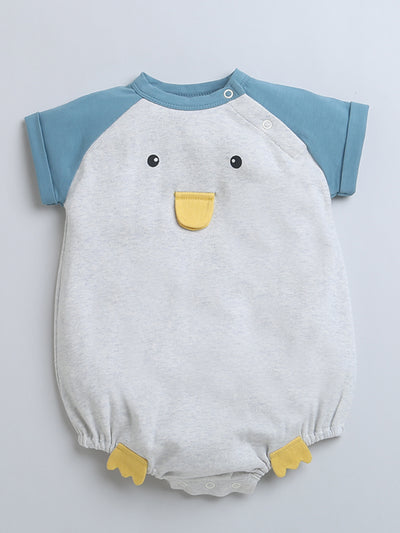 Bunny Printed Bodysuit For Unisex Baby.