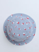 Mushroom Print Sleeveless Romper With Hat For Baby Boy.