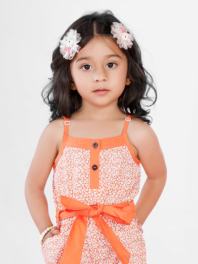 Sleeveless Printed Dress For Baby Girl & Kid Girl