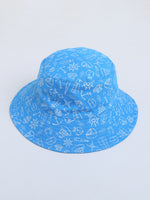 Sailboat Print Reversable Hat For Girls