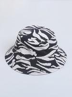 Tiger Print Reversable Hat For Unisex Kids