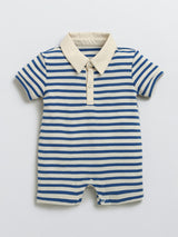 Blue Half Sleeves Baby Romper| Baby Dress | Sleepsuit for Baby Boy| Onesies|3-6M| 6-12M| 12-18M| Infant Clothes
