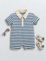 Blue Half Sleeves Baby Romper| Baby Dress | Sleepsuit for Baby Boy| Onesies|3-6M| 6-12M| 12-18M| Infant Clothes
