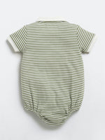 Green Half Sleeves Baby Romper| Sleepsuit for Baby Girls| Onesies| 3-6M| 6-12M| 12-18M