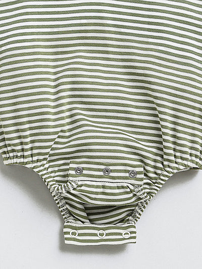 Green Half Sleeves Baby Romper| Sleepsuit for Baby Boy| Onesies| 3-6M| 6-12M| 12-18M