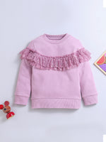 Nino Bambino Lavender Color Sweatshirts For Girls