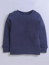 Nono Bambino 100% Cotton Sweatshirts For Boy| Combo Pack| Pack of 3 (Black, Navy, Dark Grey)