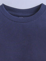Navy Color Round Neck Long Sleeve Sweatshirt For Unisex Kids (Boy & Girls)