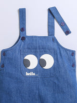 Dungaree With Attached T-Shirt For Unisex Kids