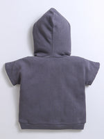 Full Sleeve T-Shirt With Attached Half Sleeve Hoodie And Joggers
