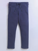 Nino Bambino 100% Organic Cotton Navy Blue Track Pant/ Legging for Boys