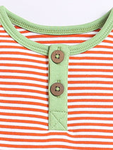Nino Bambino 100% Organic Cotton Horizontal Strip Top With Matching Shorts/Top & Bottom Sets For Baby Boy.