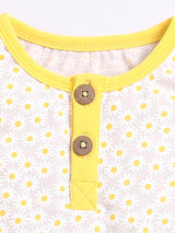 Nino Bambino 100% Organic Cotton Printed Top With Matching Shorts/Top & Bottom Sets For Girls