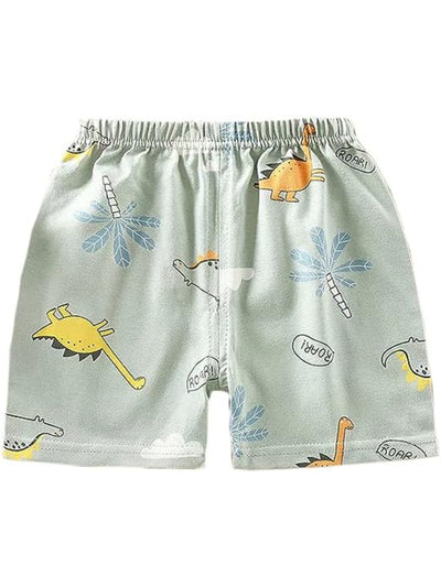 Nino Bambino 100% Organic Cotton Multi-Color Assorted Shorts Set Pack Of 3 For Unisex Baby