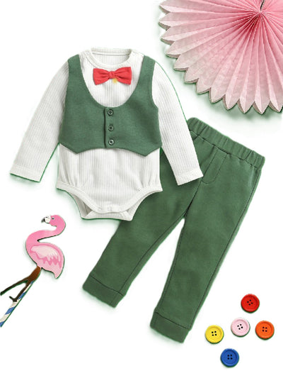 Nino Bambino Organic Cotton Full Sleeves Top With Pajama Set For Baby