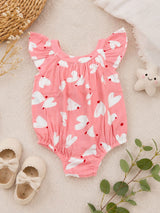 Nino Bambino 100% Oraganic Cotton Printed Sleeveless Bodysuit / Onesie For Baby Girl