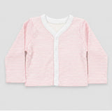 Nino Bambino 100% Organic Cotton White & Pink Print Essentials Set Pack Of 4 For Baby Girls