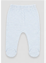 Nino Bambino 100% Organic Cotton White & Blue Print Essentials Set Pack Of 4 For Baby.