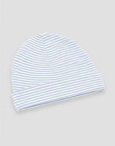 Nino Bambino 100% Organic Cotton White & Blue Print Essentials Set Pack Of 4 For Baby.