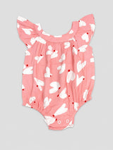Nino Bambino 100% Oraganic Cotton Printed Sleeveless Bodysuit / Onesie For Baby Girl