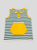Nino Bambino 100% Organic Cotton Strip T-Shirt With Short Set For Kid Boy