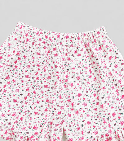 Nino Bambino 100% Organic Cotton Printed Dress With Bloomer For Baby Girl