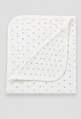 Nino Bambino 100% Organic Cotton White & Blue Print Essentials Set Pack Of 4 For Baby.