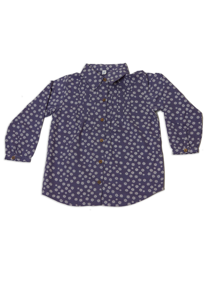 Nino Bambino 100% Organic Cotton Full Sleeves Printed Shirts For Kids Boy