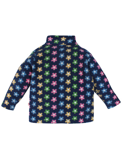Nino Bambino Anti-Pill Polyester Recycled Polar Fleece Long Sleeve Winter Sweatshirt For Baby Girls