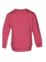 Nino Bambino 100% Organic Cotton Round Neck Full Sleeve Pink Sweatshirt For Baby Girls