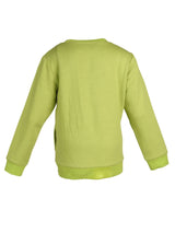 Nino Bambino 100% Organic Cotton Round Neck Full Sleeve Olive Green Sweatshirt For Boy