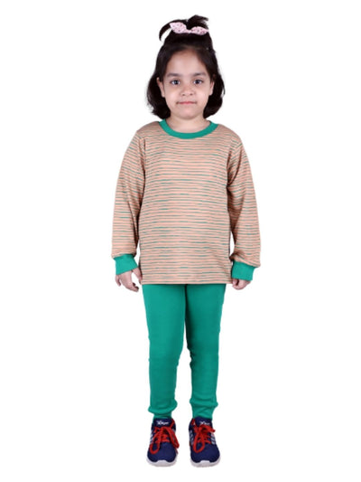 Nino Bambino 100% Organic Cotton Long Sleeves Pyzama Sets For Unisex Babies & Kids