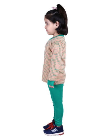 Nino Bambino 100% Organic Cotton Long Sleeves Pyzama Sets For Unisex Babies & Kids