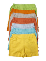 Nino Bambino 100% Organic Cotton Multi-Color Assorted Short Sets Pack of 7 For Babies & Kids Boy