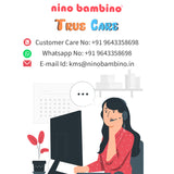 Nino Bambino 100% Organic Cotton Round Neck Onesie Dress For Baby Girls