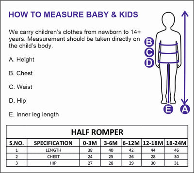 Nino Bambino 100% Organic Cotton Short Sleeve Kimono Half Romper For Unisex Baby