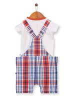 Nino Bambino 100% Organic Cotton Multi Color Dungaree Set For Babies & Kids Boy