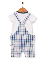 Nino Bambino 100% Organic Cotton Multi Color Dungaree Set For Babies & Kids Boy