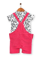 Nino Bambino 100% Organic Cotton Multi Color Half T-shirt & Dungaree Set For Baby Boy
