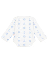Nino Bambino 100% Organic Cotton Long Sleeves Cream Color Bodysuit For Unisex Baby