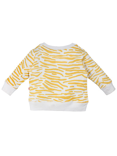 Nino Bambino 100% Organic Cotton Round Neck Full Sleeves Sweatshirt For Unisex Baby