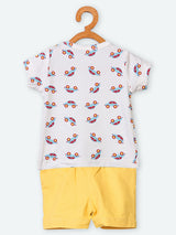 Nino Bambino 100% Organic Cotton Half T-shirt & Shorts Set For Baby Boy