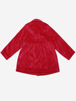 Nino Bambino Fleece Polka Print Full Sleeves Waist Coat For Girls