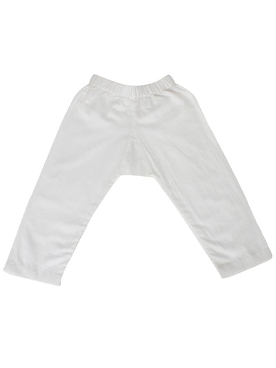 Nino Bambino 100% Organic Cotton Full Sleeve Pineapple Kurta & White Pajama For Baby Boy