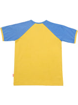 Nino Bambino 100% Organic Cotton Yellow & Sky Blue Short Sleeve T-Shirt Pack of 2 For Baby Boy