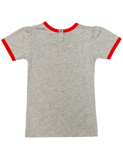Nino Bambino 100% Organic Cotton Dungaree With T-shirt Set For Baby Girls