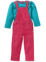 Nino Bambino 100% Organic Cotton Dungaree Dress Set For Baby Girls