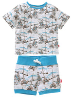 Nino Bambino 100% Organic Cotton Horse Print Sleepwear/Night Suit For Baby Boy